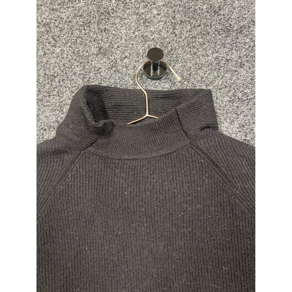 AllSaints Sweater Womens S Black Ridley Jumper Wool Cashmere Batwing Funnel Neck - Picture 7 of 9